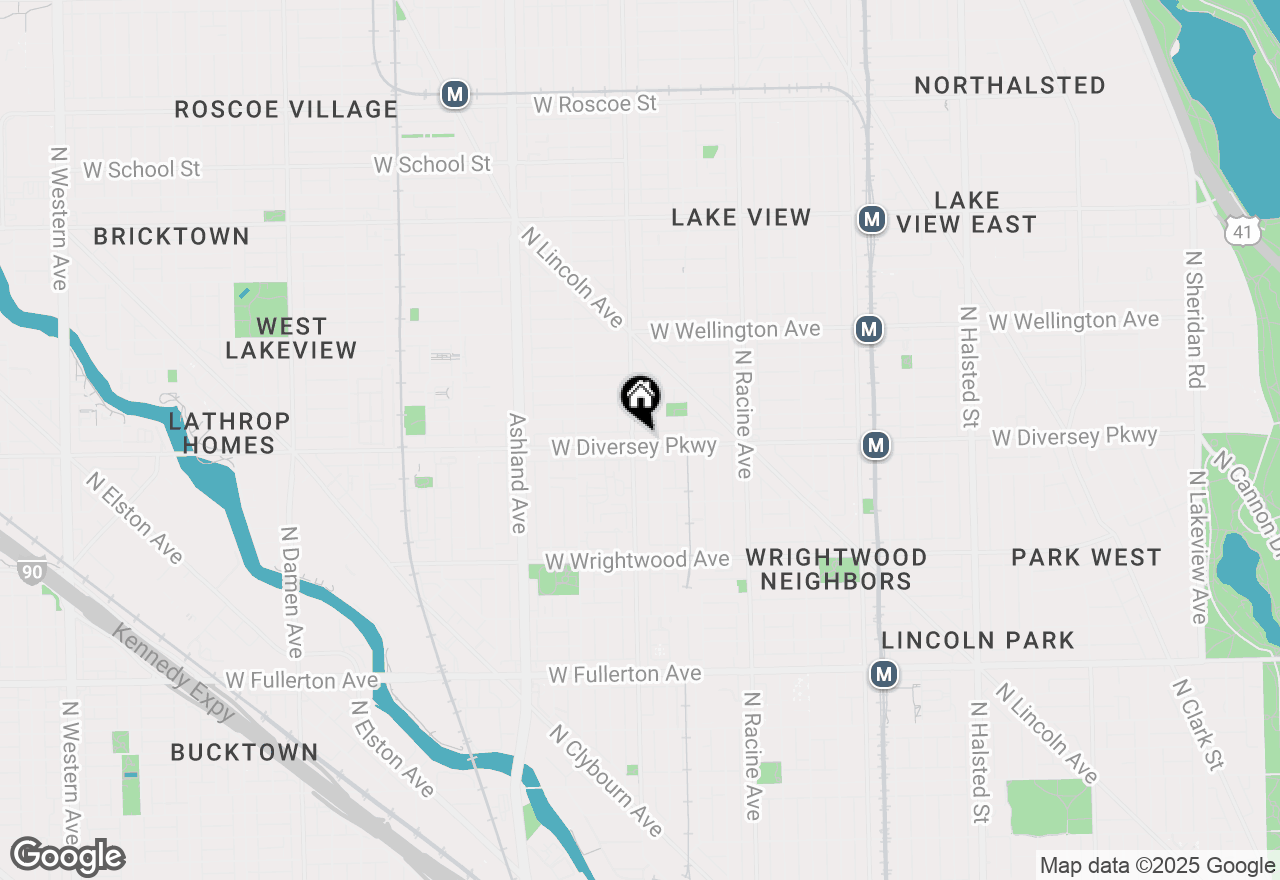 Map of 1352 W Diversey Parkway #2, Chicago, IL 60614
