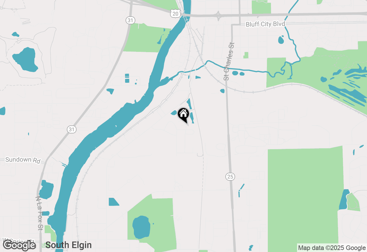 Map of 1458 Deer Pointe Drive, South Elgin, IL 60177