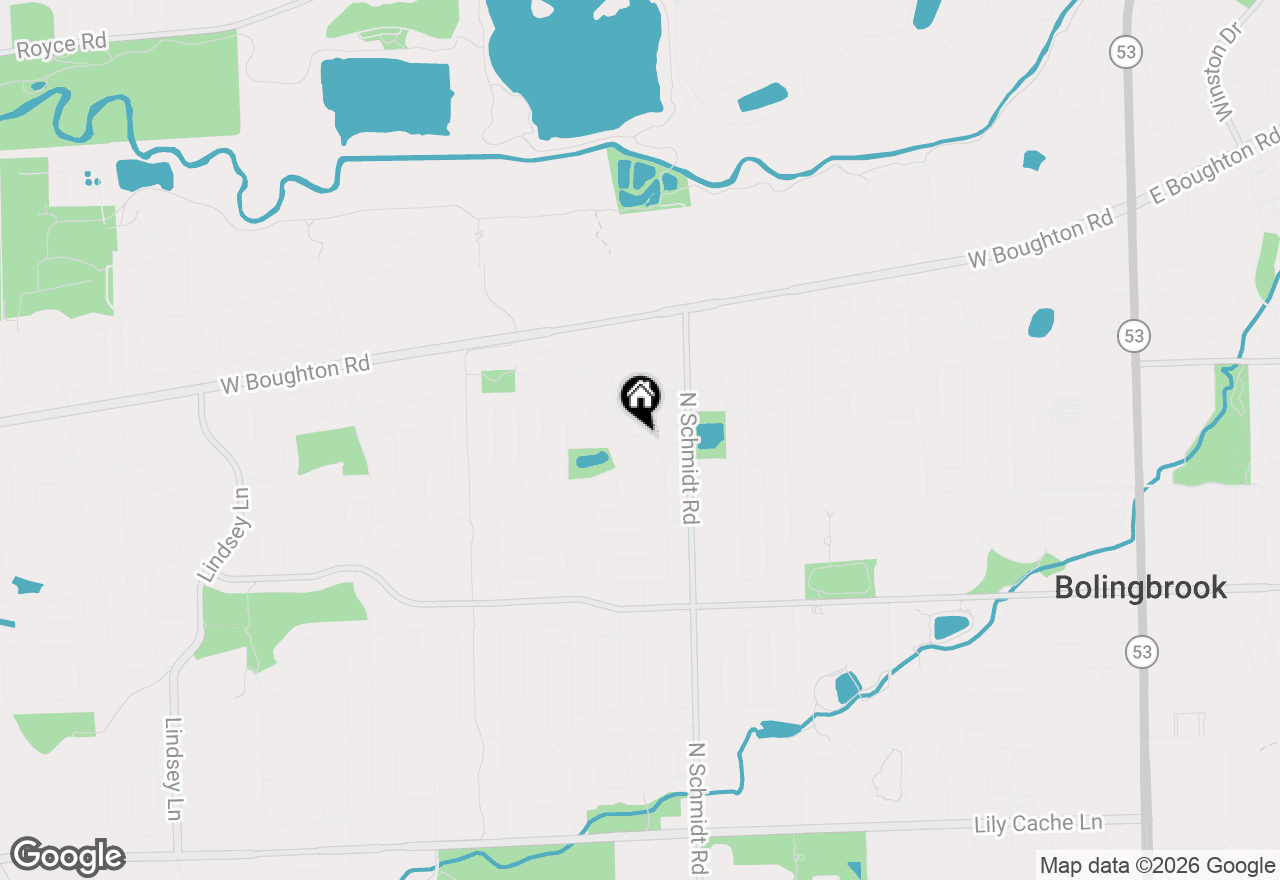 Map of 228 Dakota Court #A, Bolingbrook, IL 60440