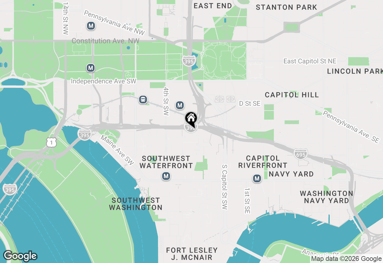 Map of 225 G Street Sw #126, Washington, DC 20024