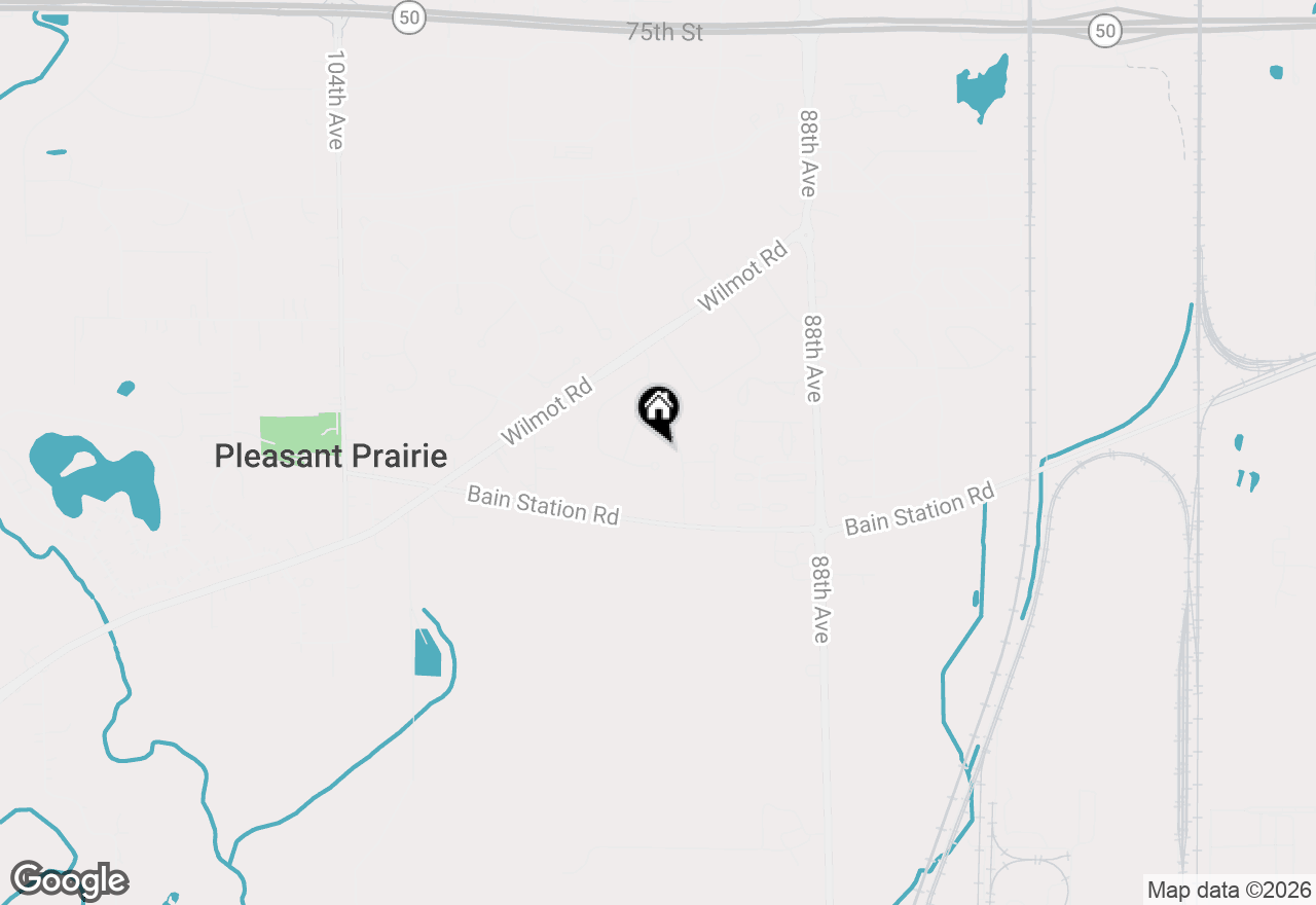 Map of 9483 Ashbury Ln, Pleasant Prairie, WI 53158