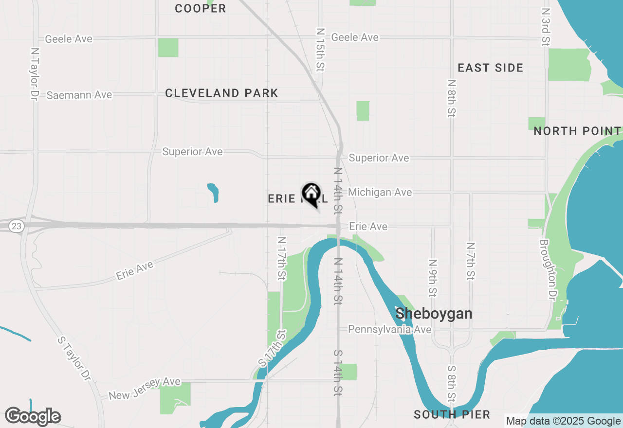 Map of 1515 St Clair Ave, Sheboygan, WI 53081