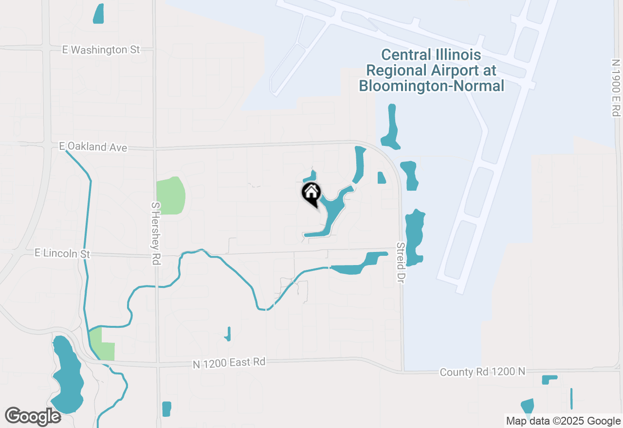 Map of 2 Blue Lake Court, Bloomington, IL 61704