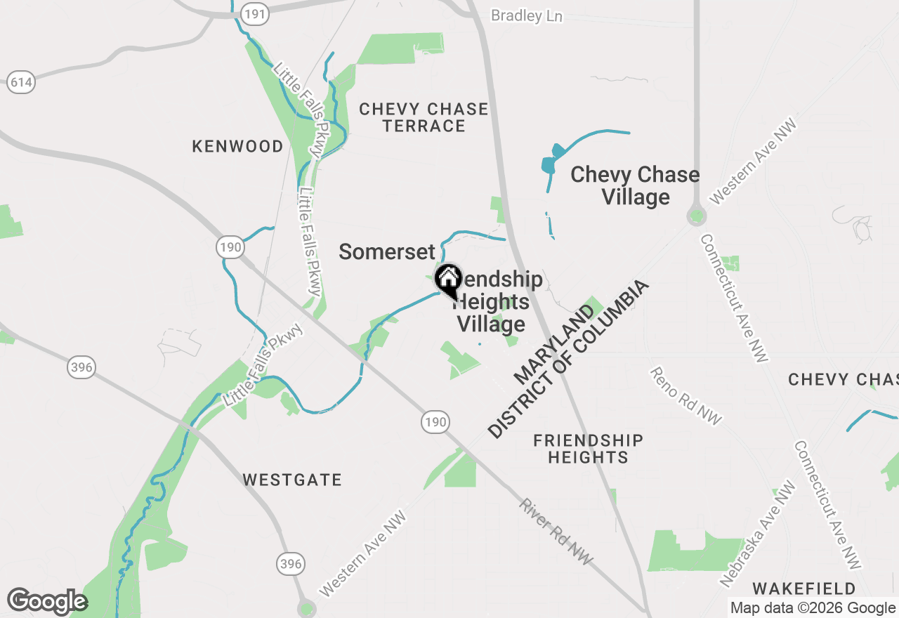 Map of 4620 N Park Avenue #305W, Chevy Chase, MD 20815
