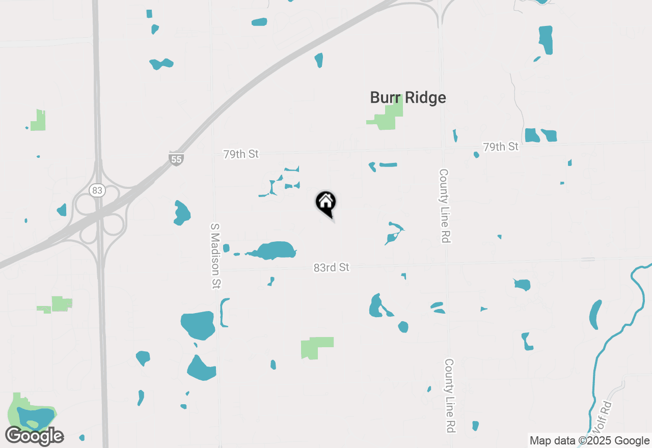 Map of 8141 Ridgepointe Drive, Burr Ridge, IL 60527