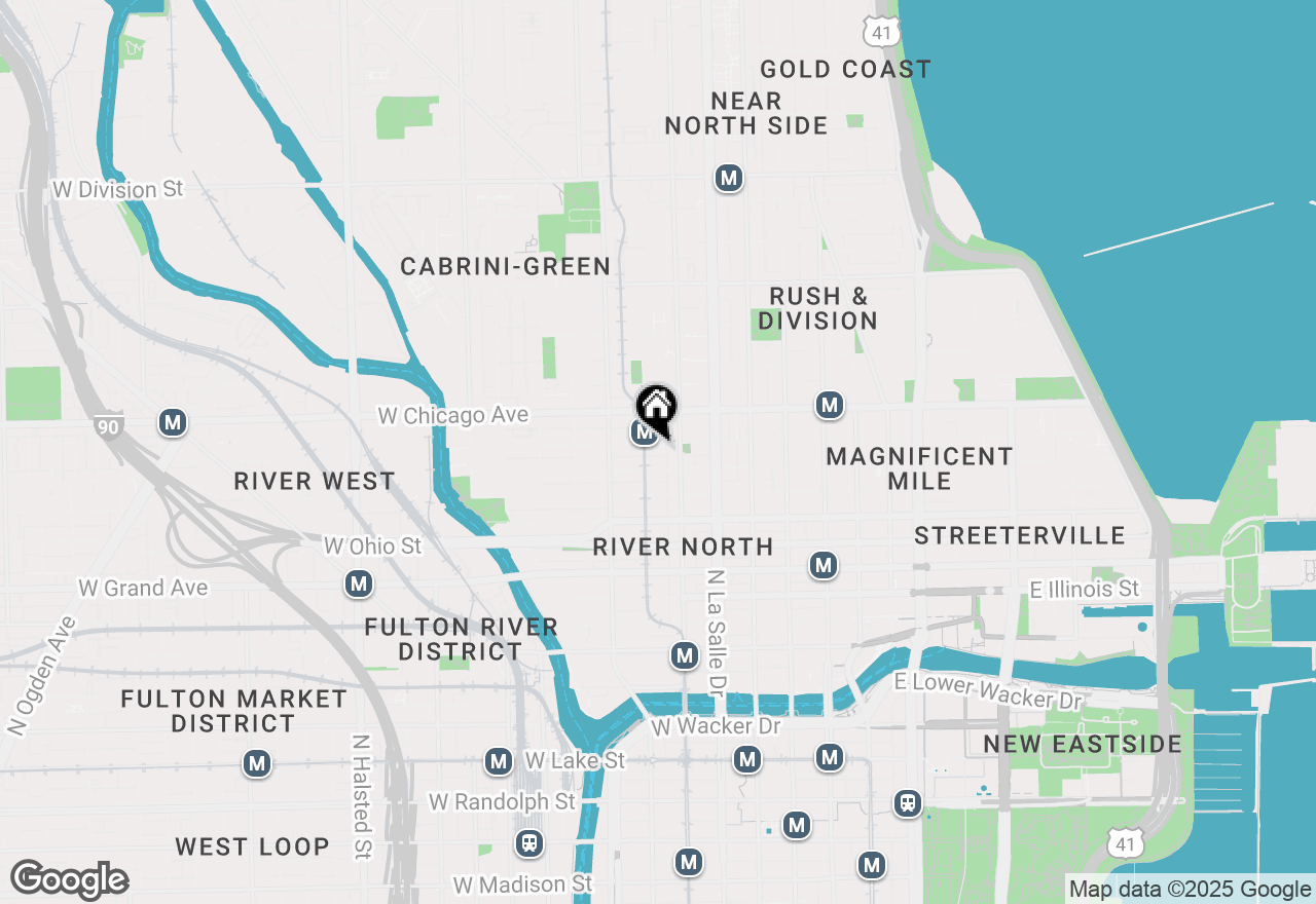 Map of 215 W Superior Street, Chicago, IL 60654
