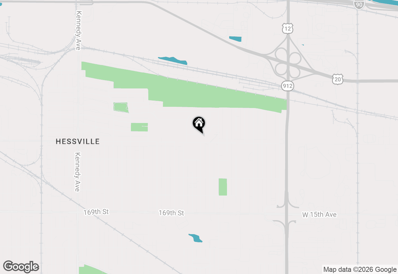 Map of 3448 164th Street, Hammond, IN 46323