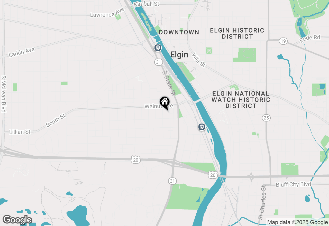 Map of 327 Billings Street, Elgin, IL 60123