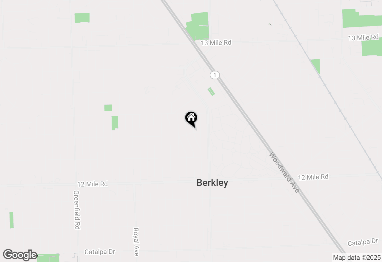 Map of 4077 Cornwall Street, Berkley, MI 48072