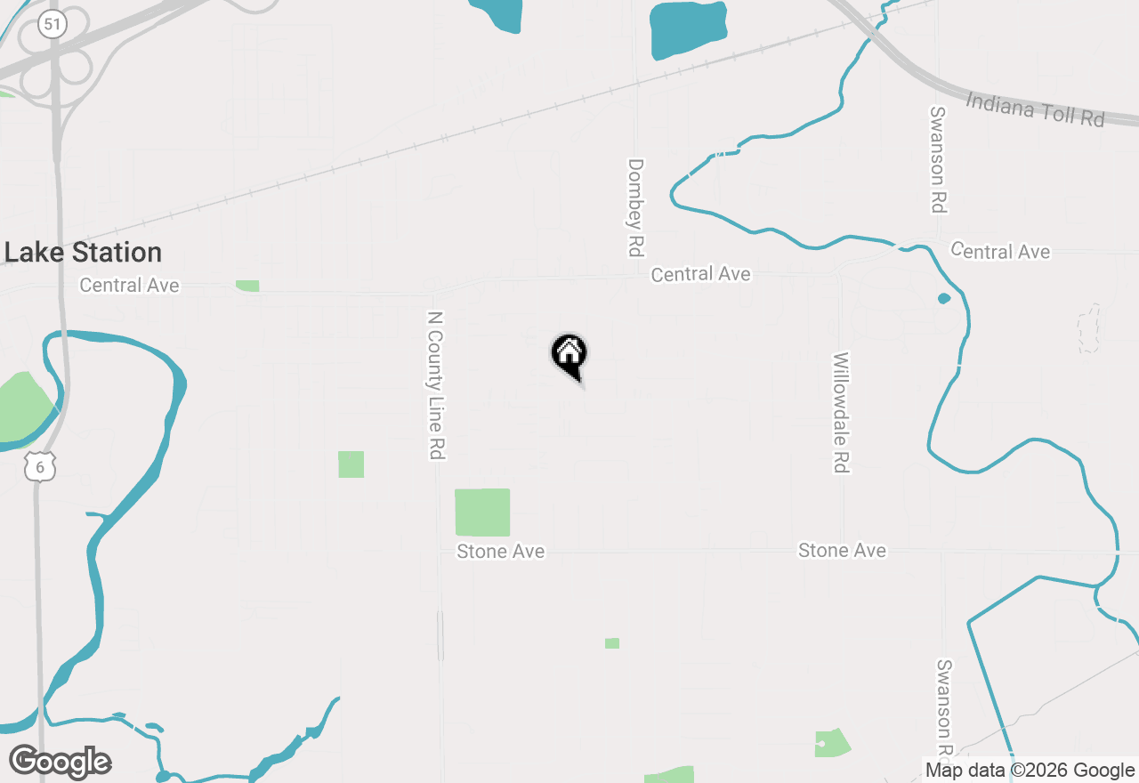 Map of 5164 Independence Avenue, Portage, IN 46368