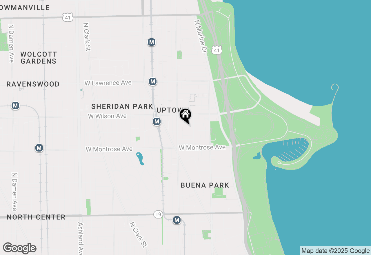 Map of 932 W Sunnyside Avenue #3C, Chicago, IL 60640