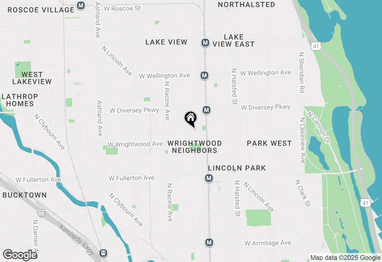 Map of 2661 N Lincoln Avenue #302, Chicago, IL 60614