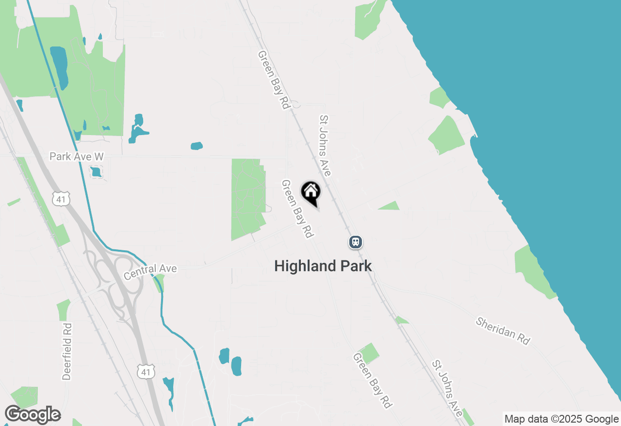 Map of 647 Central Avenue, Highland Park, IL 60035