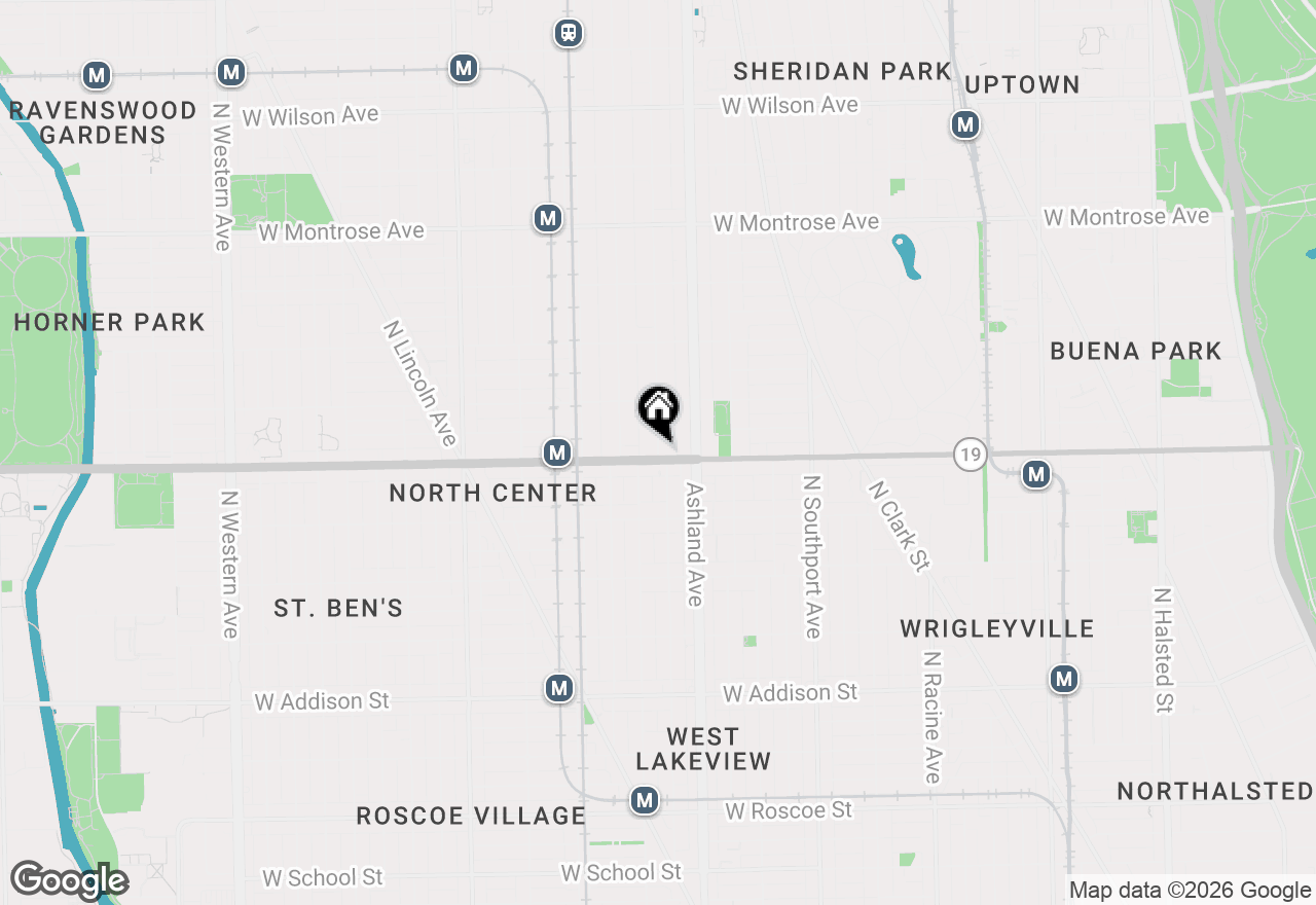 Map of 4007 N Paulina Street #2N, Chicago, IL 60613