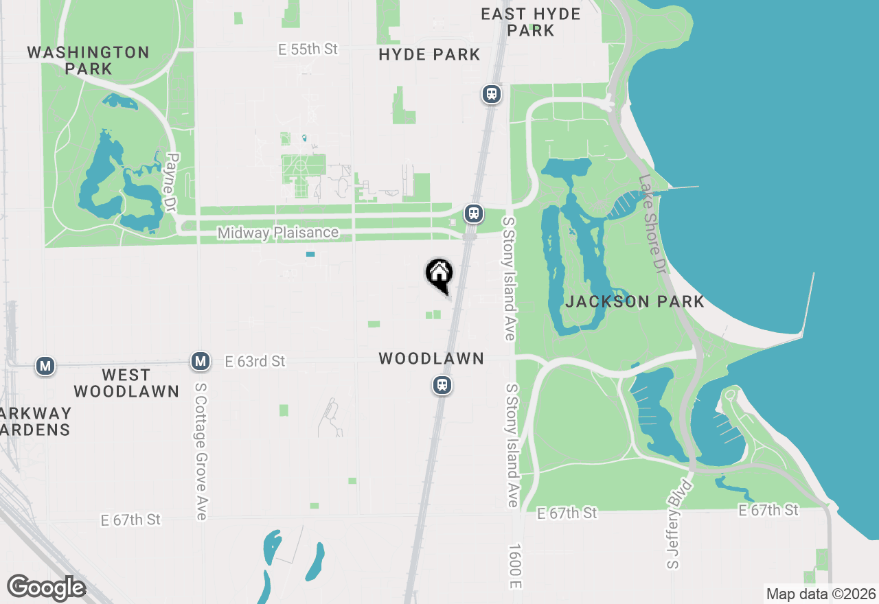 Map of 1409 E 61st Place #2, Chicago, IL 60637