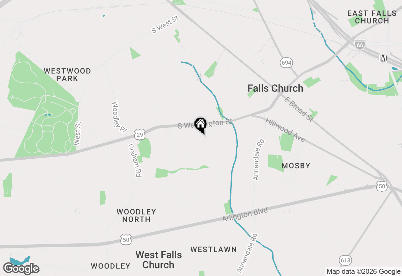 Map of 2803 Greenway Boulevard, Falls Church, VA 22042