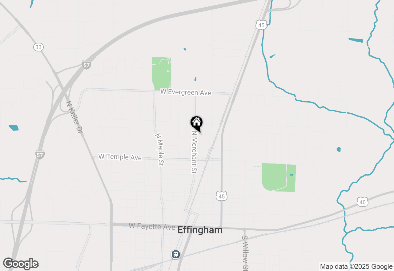 Map of 910 N Merchant Street, Effingham, IL 62401