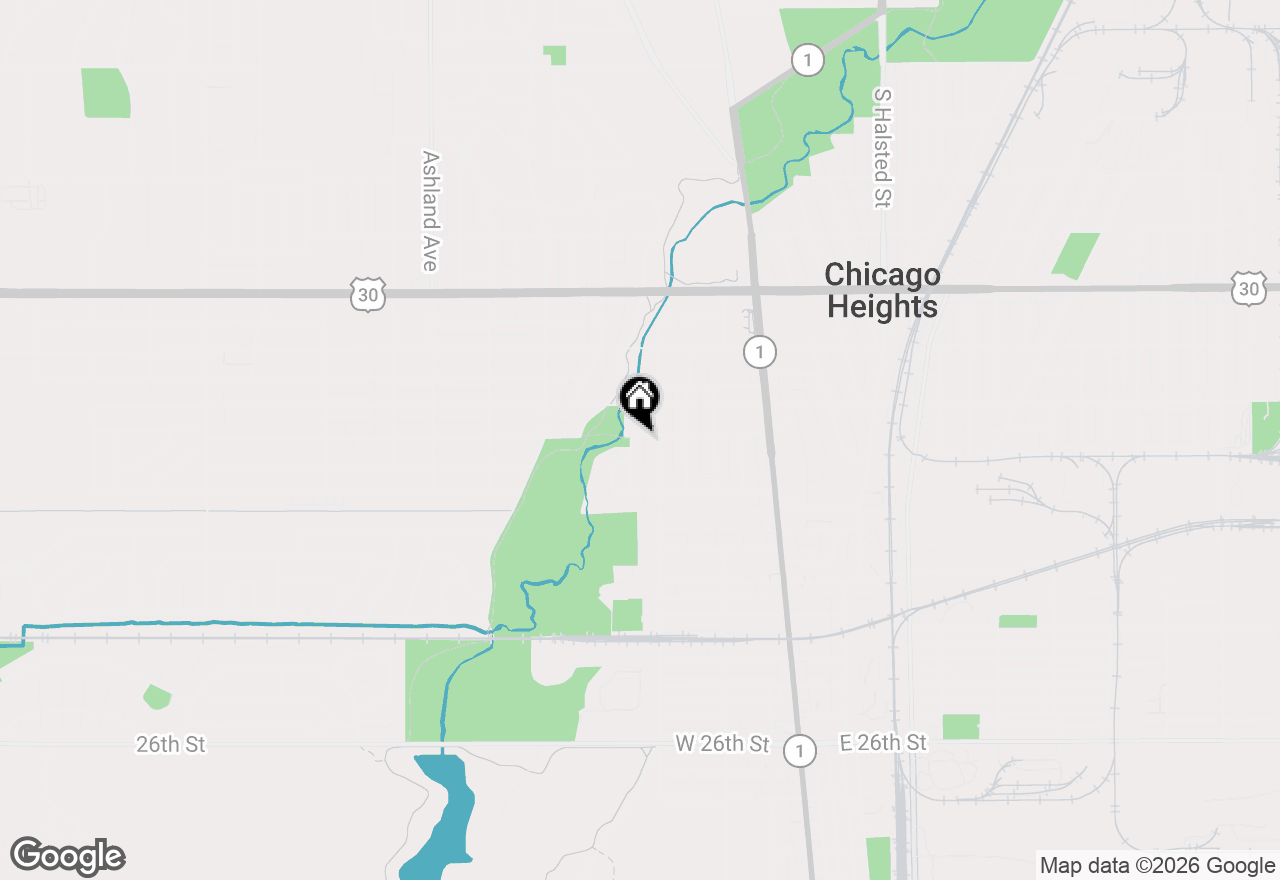 Map of 1631 Buena Vista Avenue #2, Chicago Heights, IL 60411