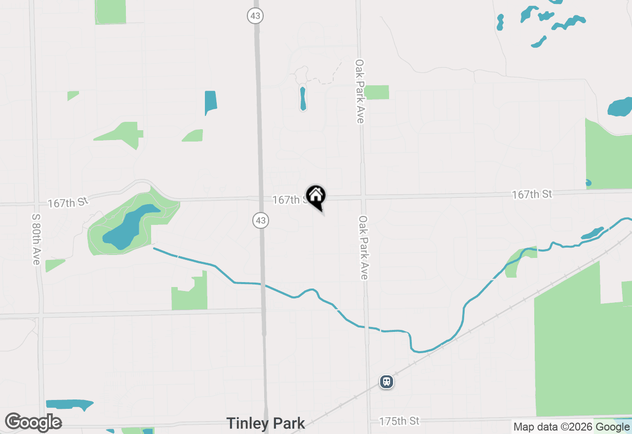 Map of 16737 Sayre Avenue, Tinley Park, IL 60477