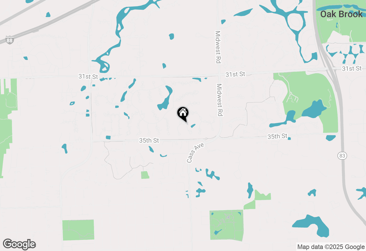 Map of 1612 Midwest Club Parkway, Oak Brook, IL 60523