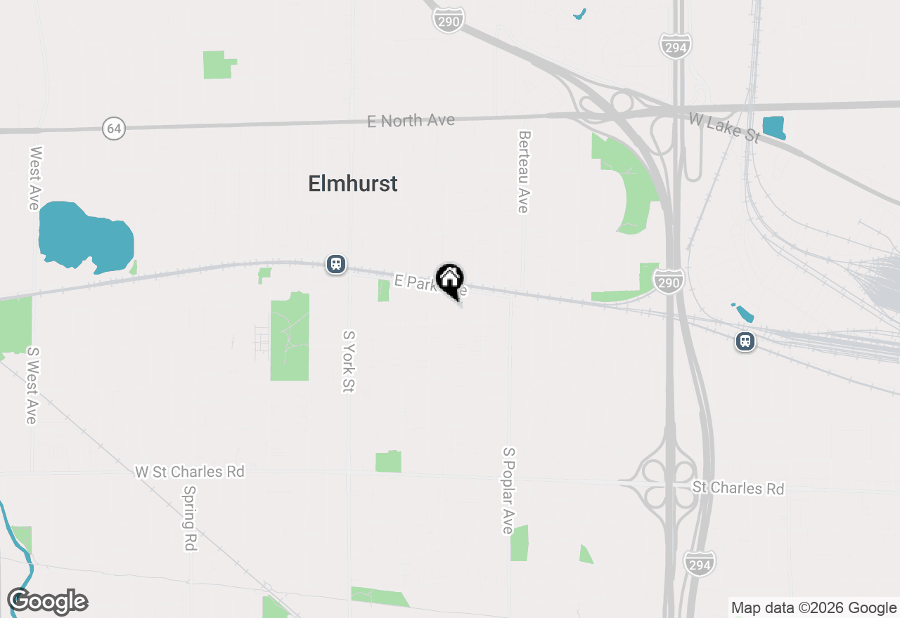 Map of 118 S Chandler Avenue, Elmhurst, IL 60126
