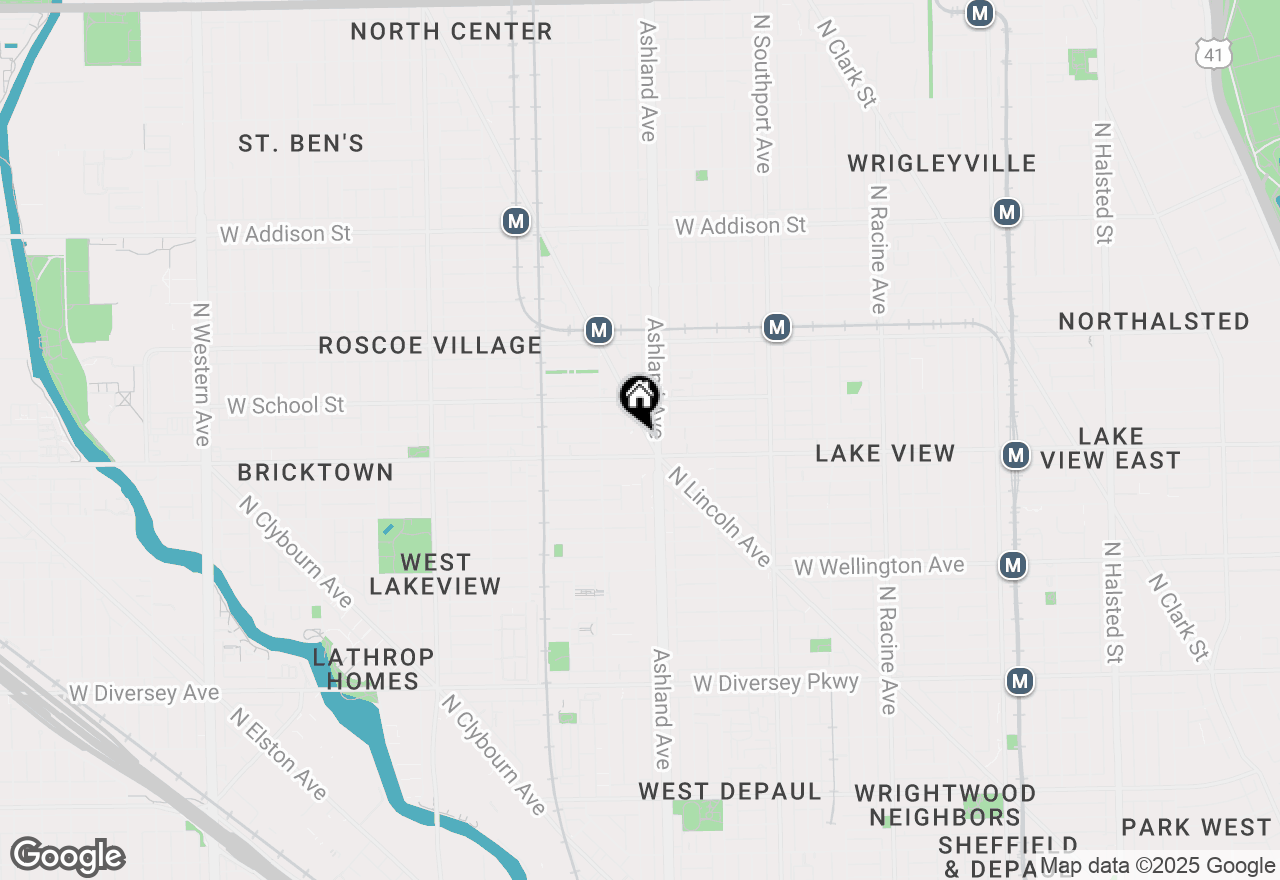 Map of 3220 N Lincoln Avenue #204, Chicago, IL 60657