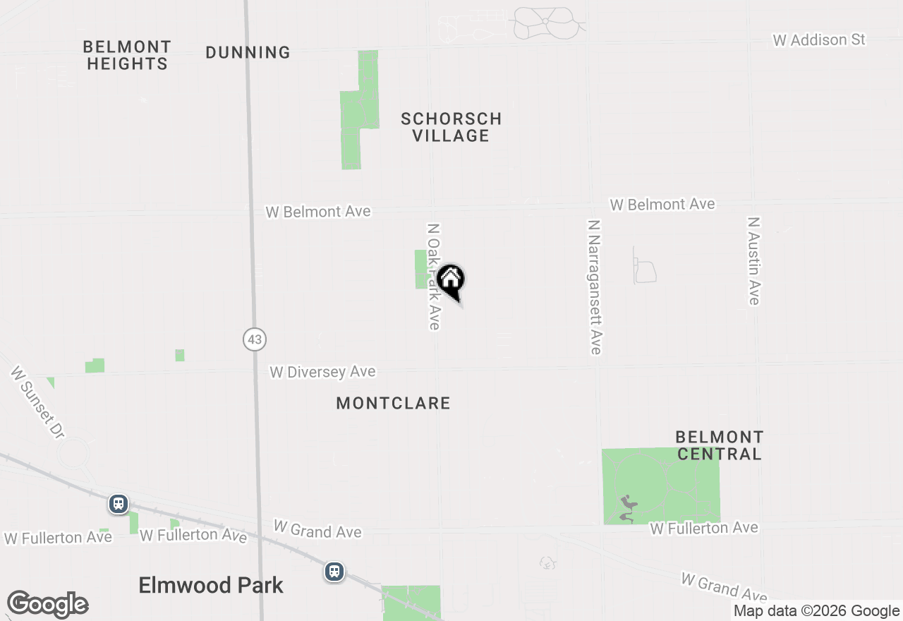 Map of 2928 N Rutherford Avenue, Chicago, IL 60634