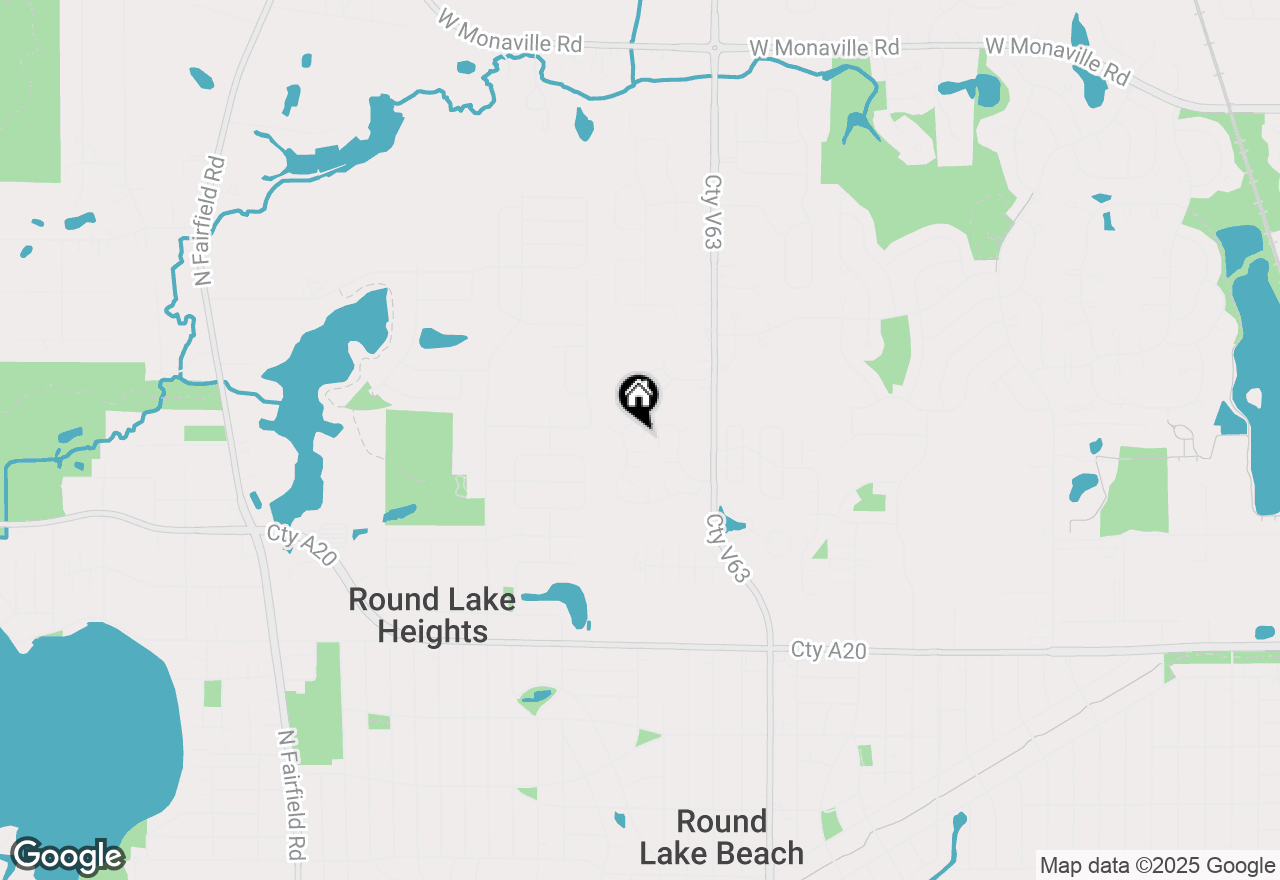 Map of 527 Normandie Lane, Round Lake Beach, IL 60073