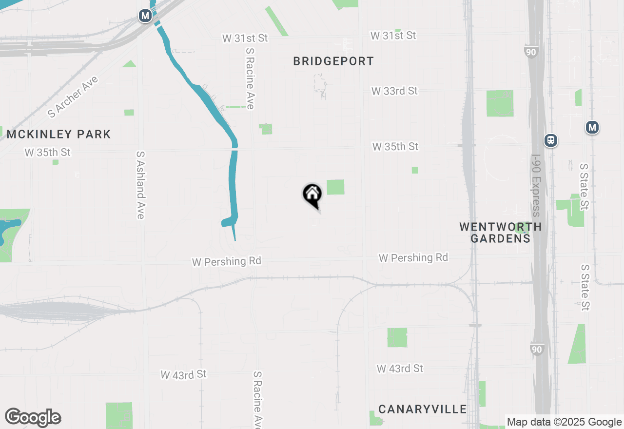 Map of 973 W 37th Place, Chicago, IL 60609