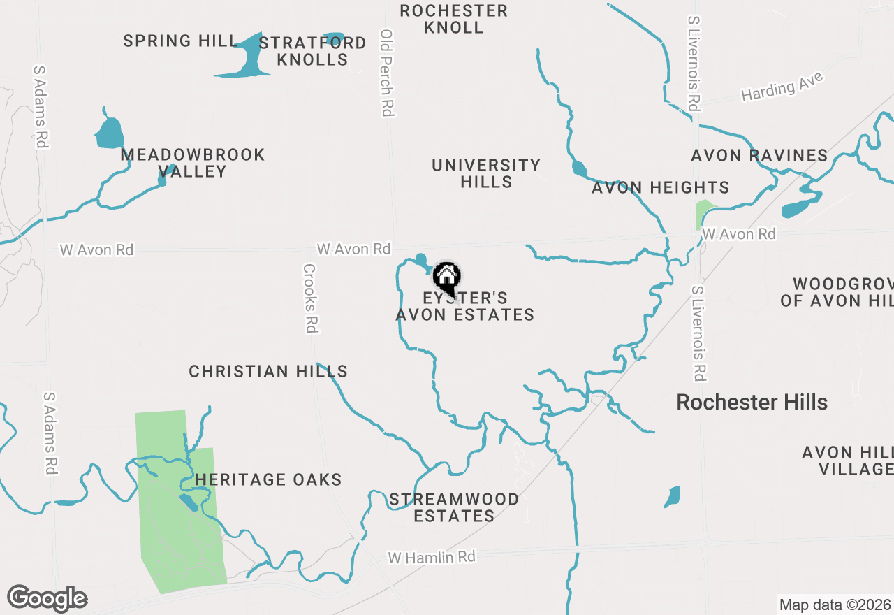 Map of 1185 Avon Circle W, Rochester Hills, MI 48309