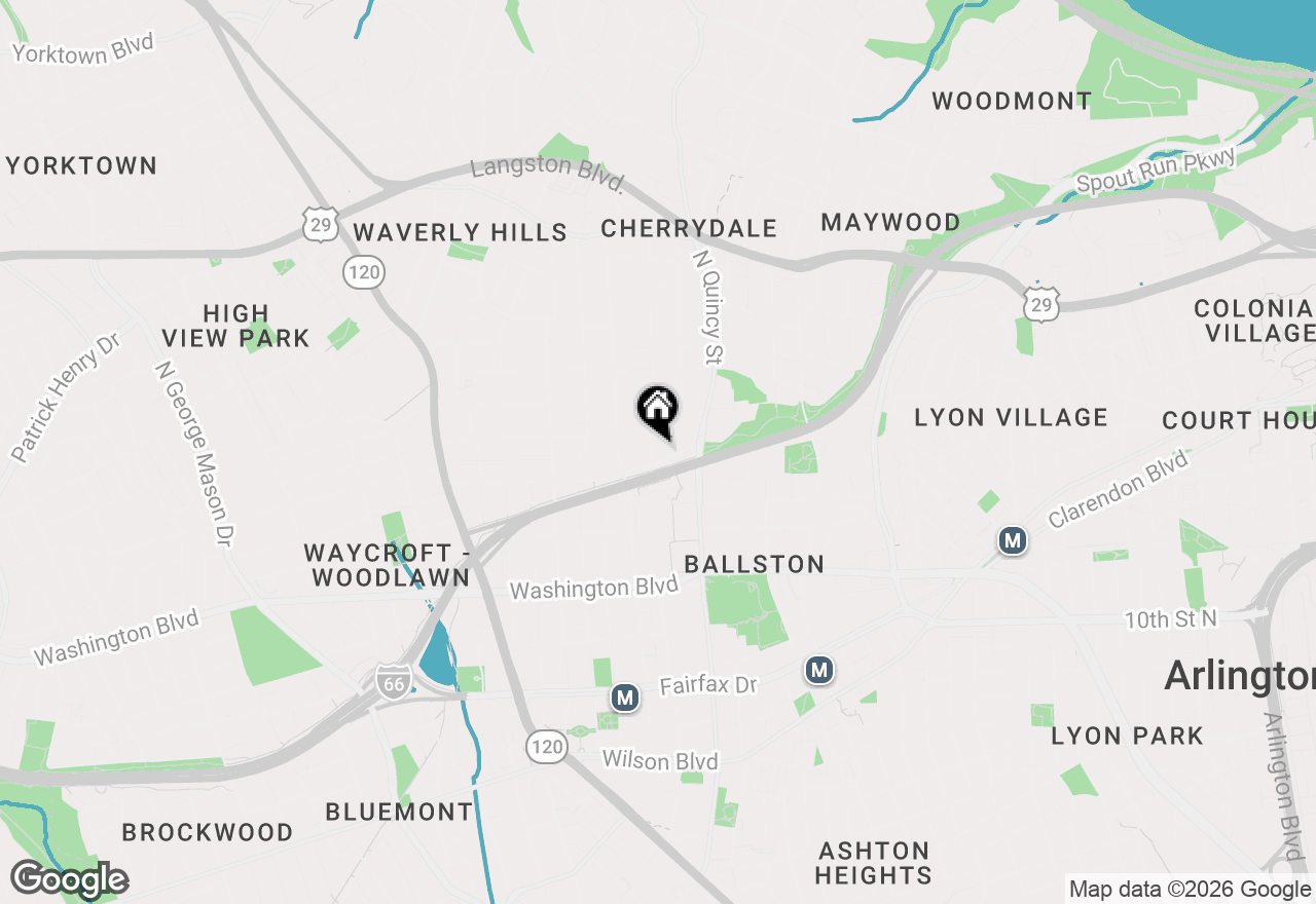 Map of 1527 N Randolph Street, Arlington, VA 22207