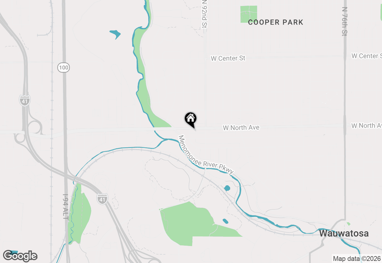 Map of 2276 N 94th St, Wauwatosa, WI 53226