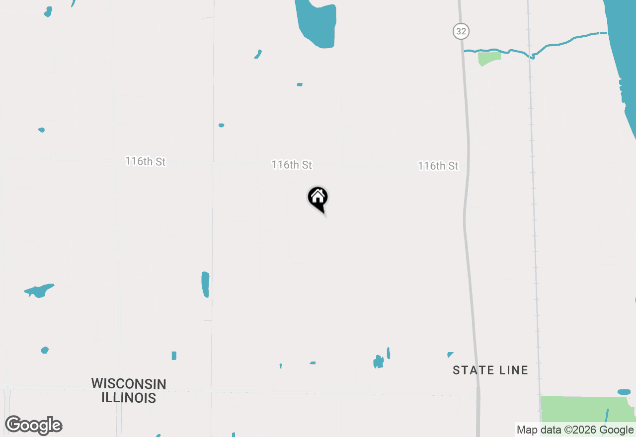 Map of 11885 25th Ct, Pleasant Prairie, WI 53158