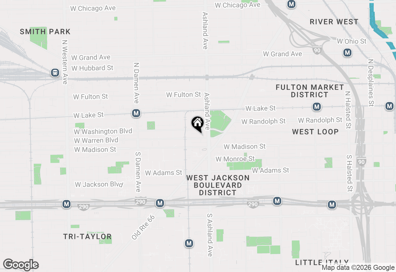 Map of 1636 W Warren Boulevard #1, Chicago, IL 60612