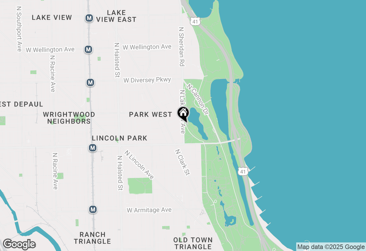 Map of 2474 N Lakeview, Chicago, IL 60614