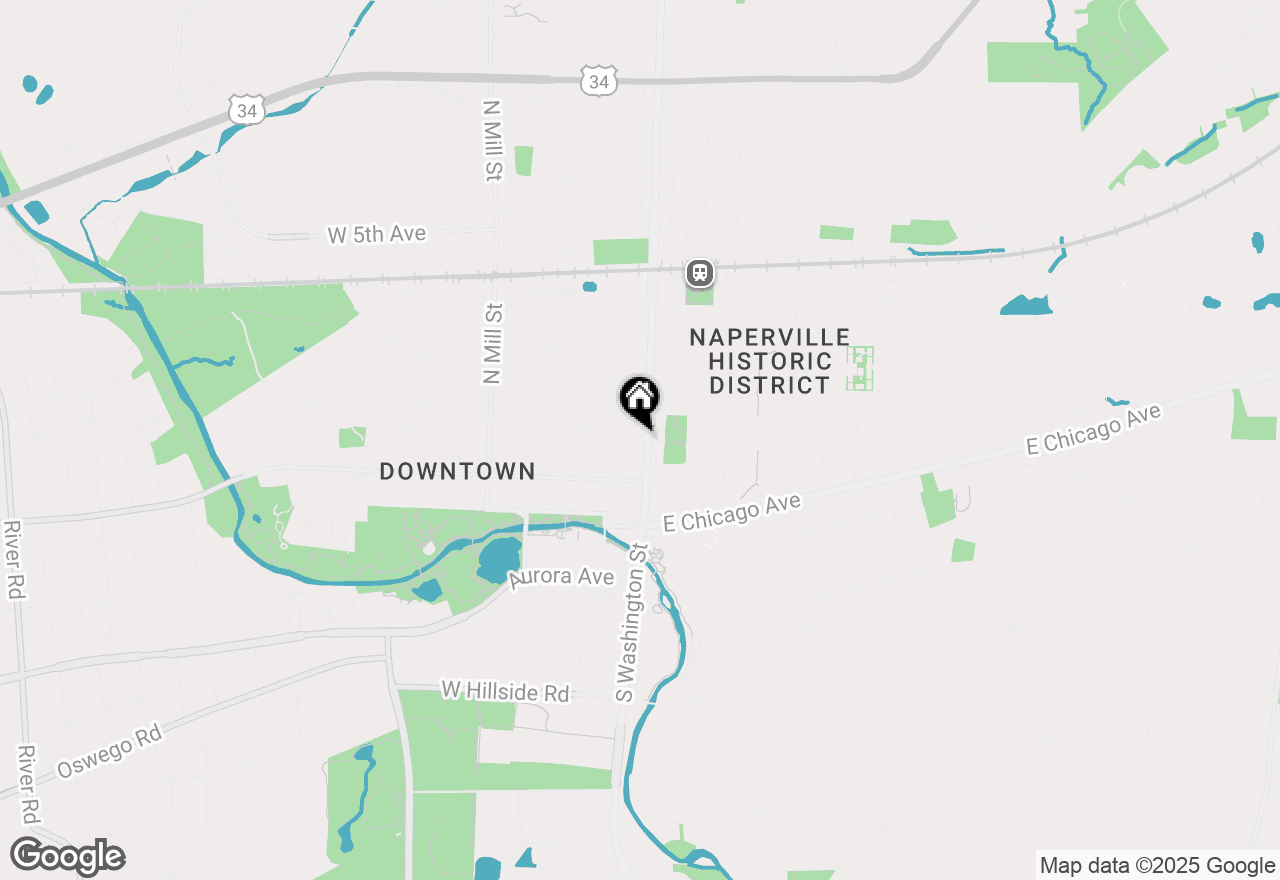 Map of 35 S Washington Street #304, Naperville, IL 60540