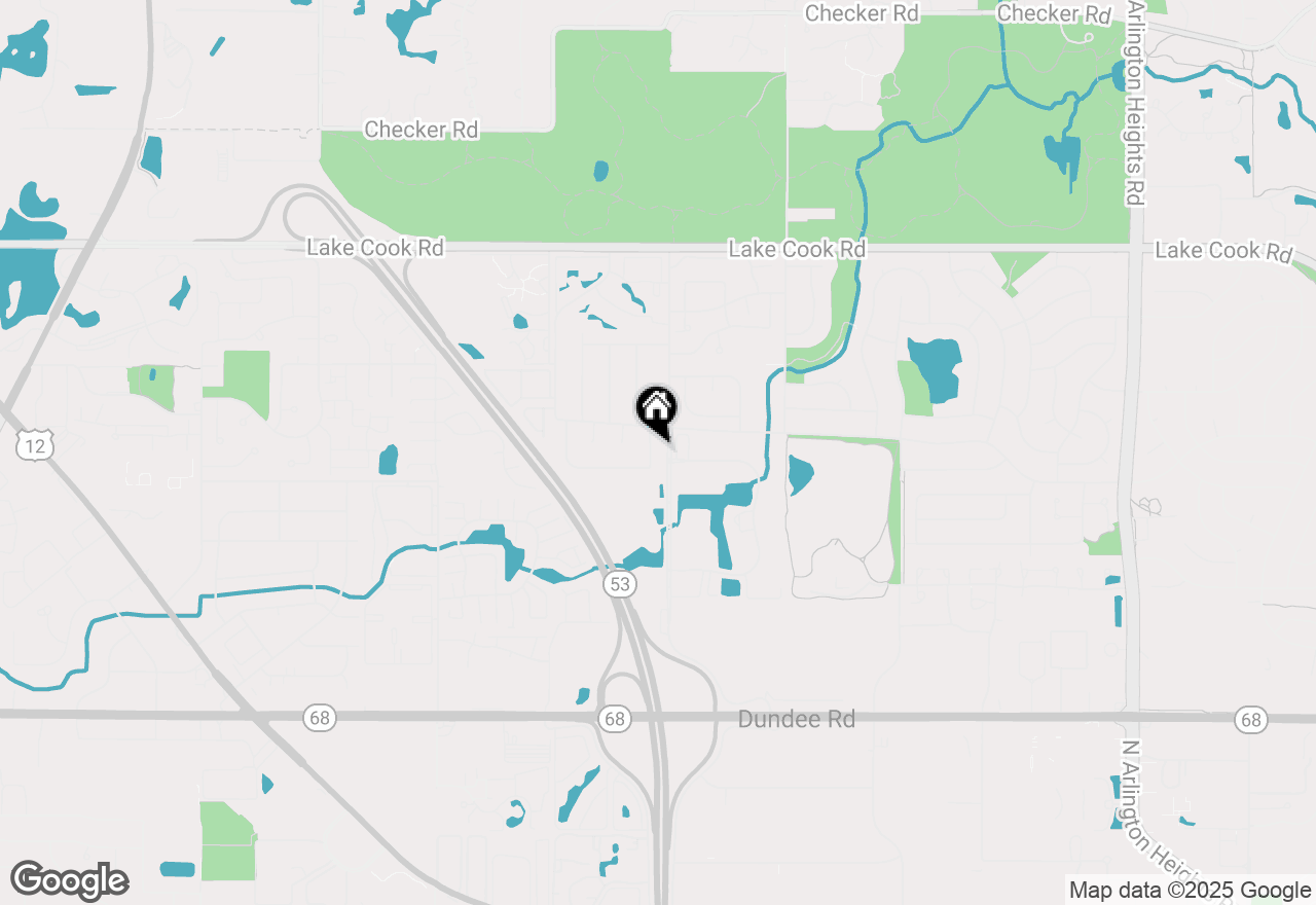 Map of 1825 W Spring Ridge Drive, Arlington Heights, IL 60004