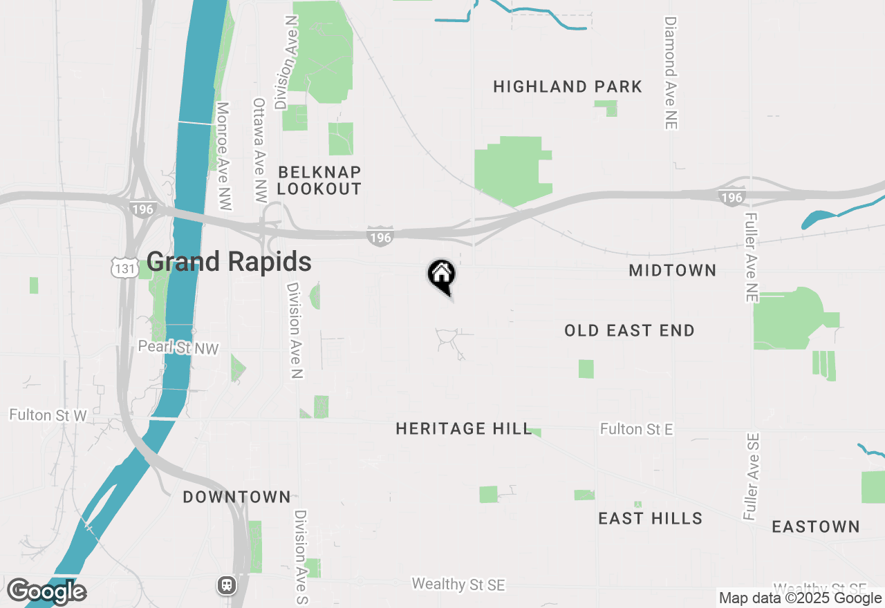 Map of 232 Oakley Place Ne, Grand Rapids, MI 49503