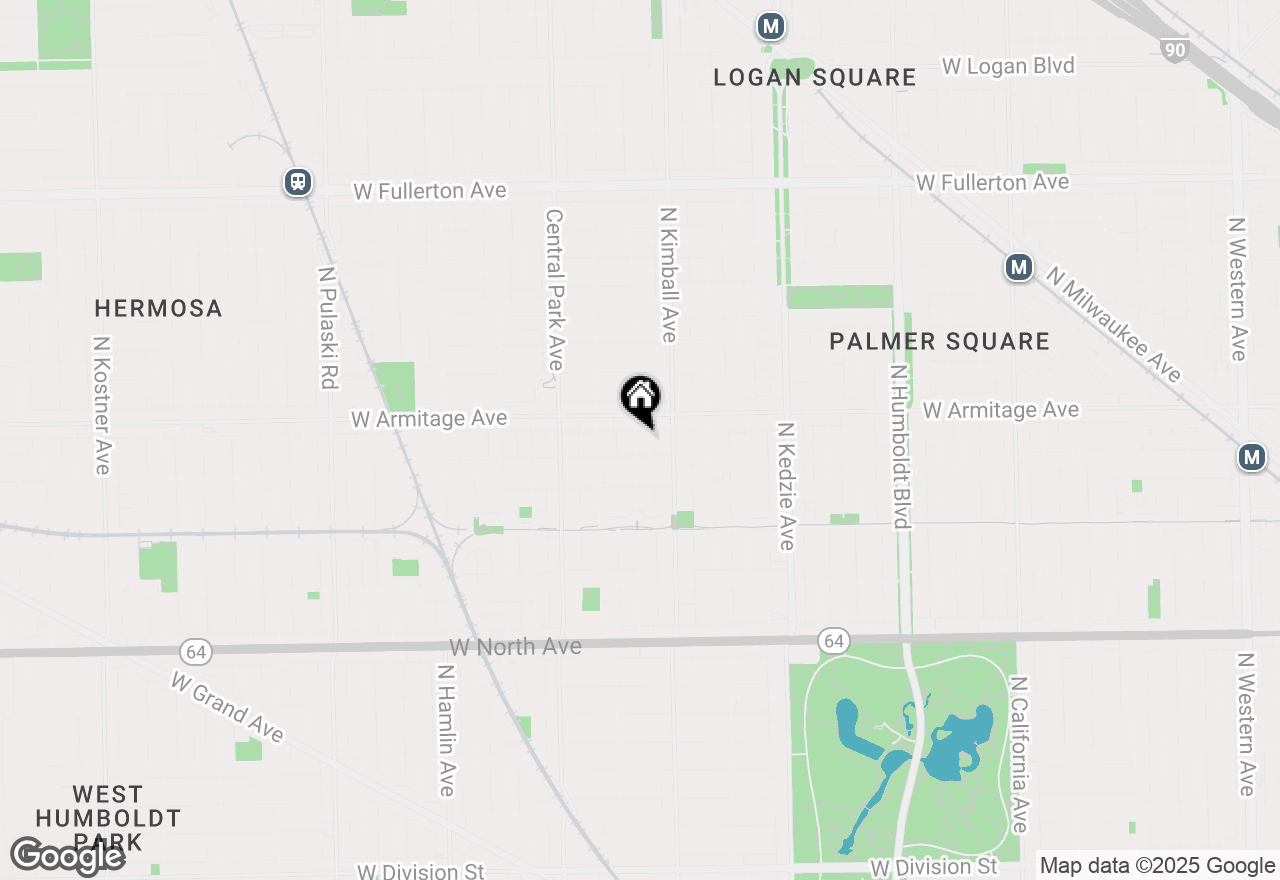 Map of 1935 N Saint Louis Avenue, Chicago, IL 60647