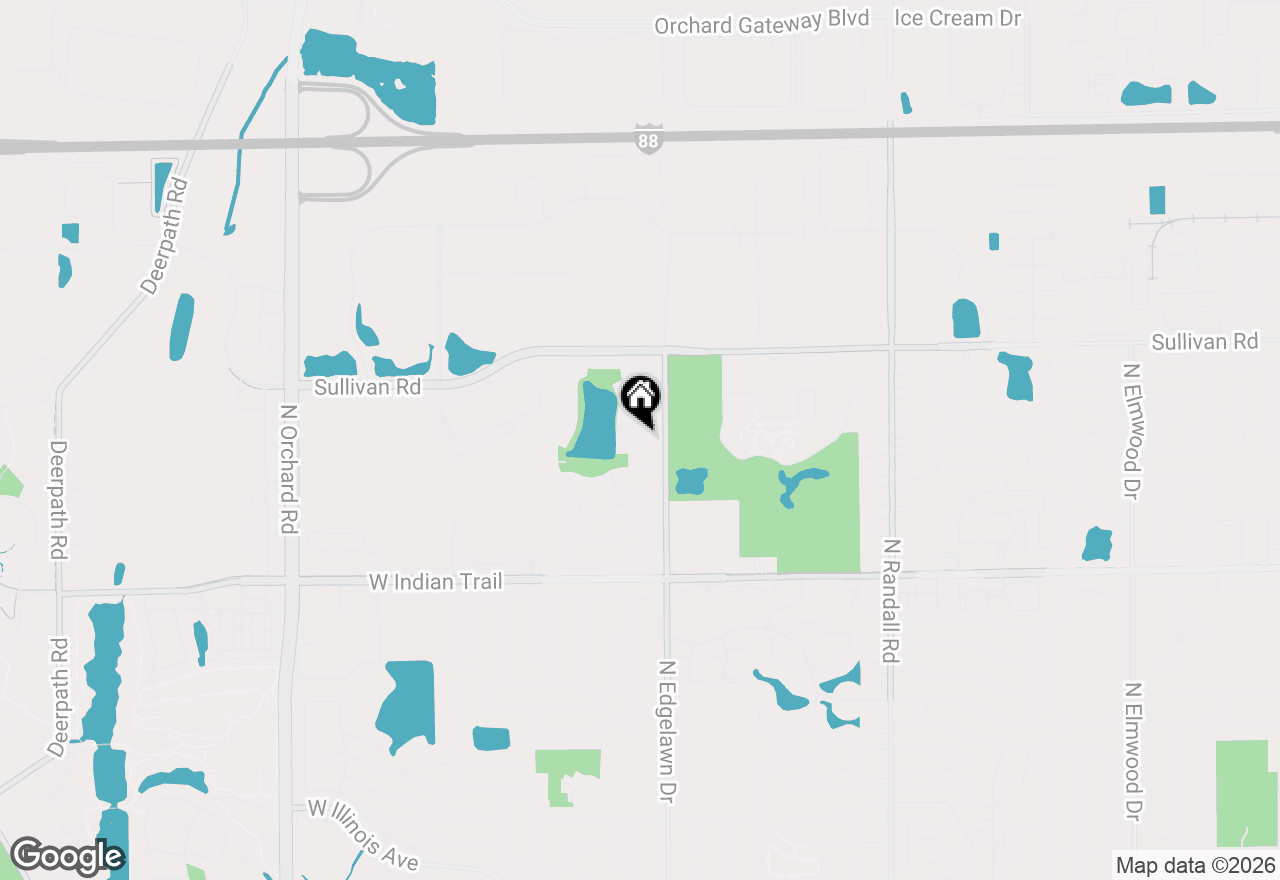 Map of 1845 Walden Circle, Aurora, IL 60506