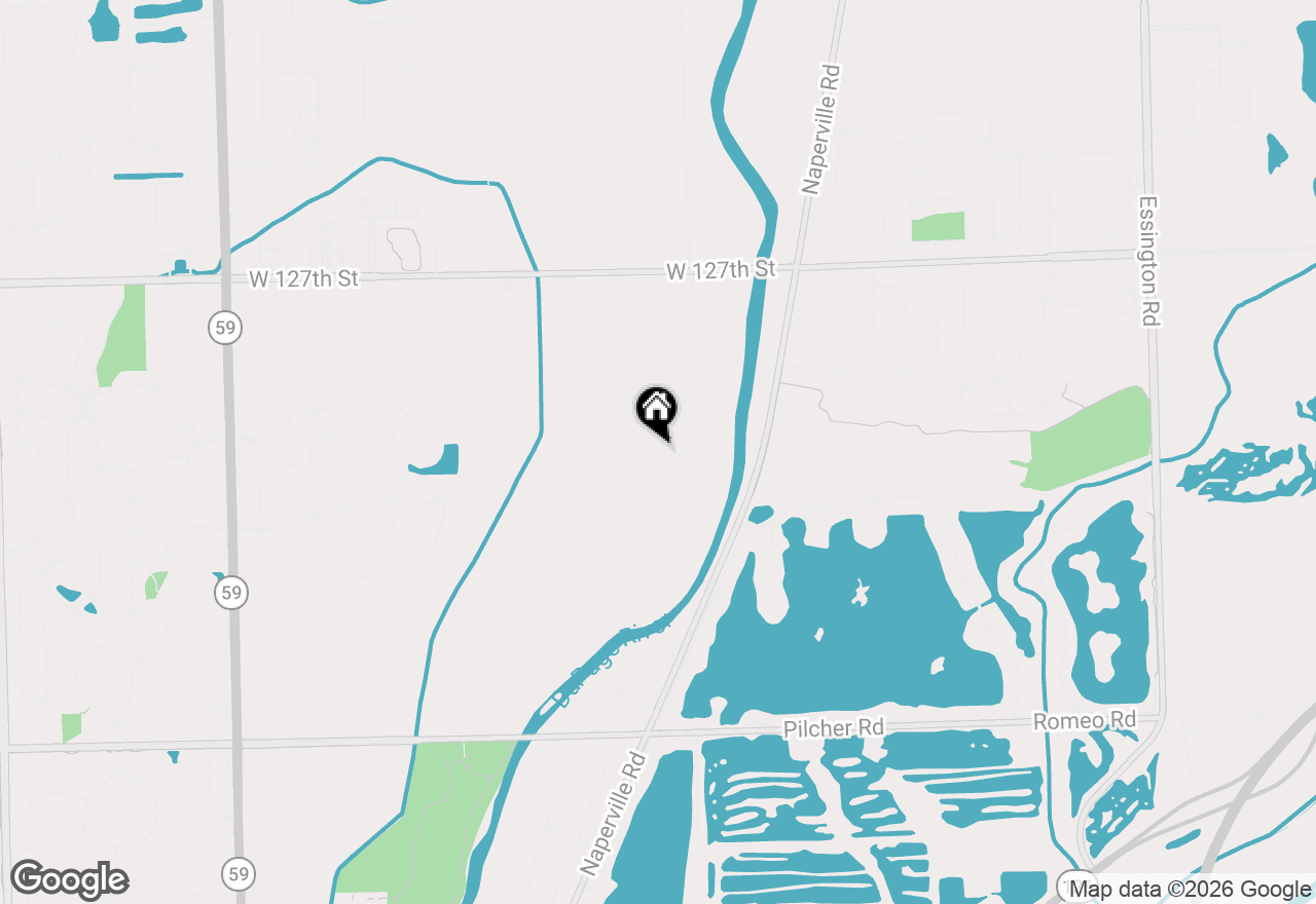 Map of 23242 W Allagash Drive, Plainfield, IL 60585