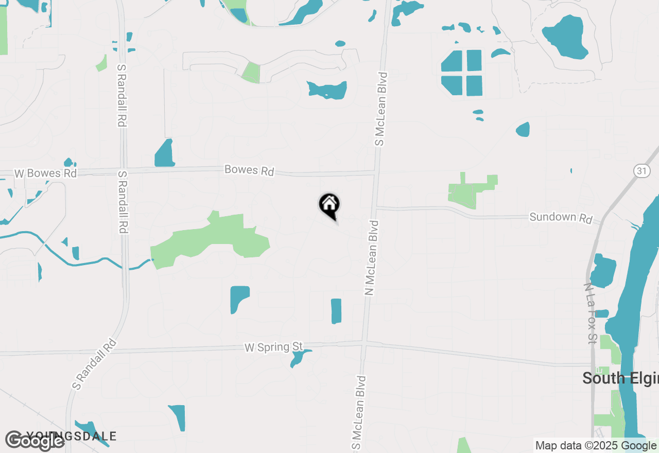 Map of 1312 Jenna Drive #A, South Elgin, IL 60177