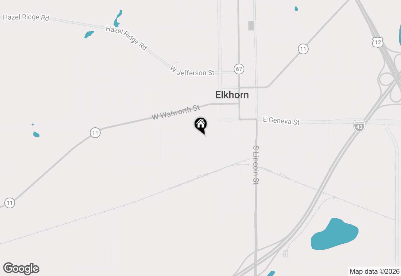Map of 236 W Rockwell St, Elkhorn, WI 53121