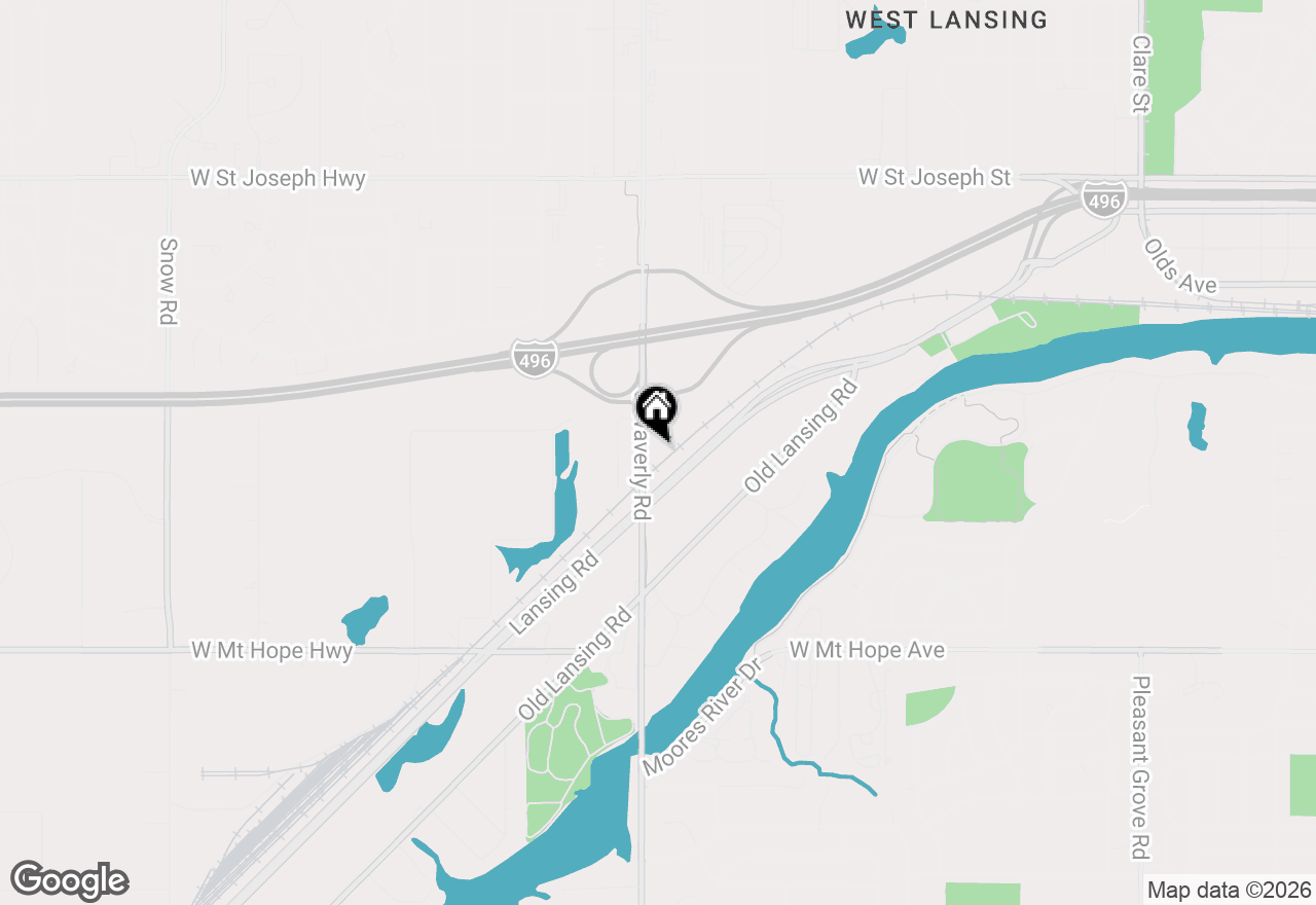 Map of 1315 S Waverly Road, Lansing, MI 48917