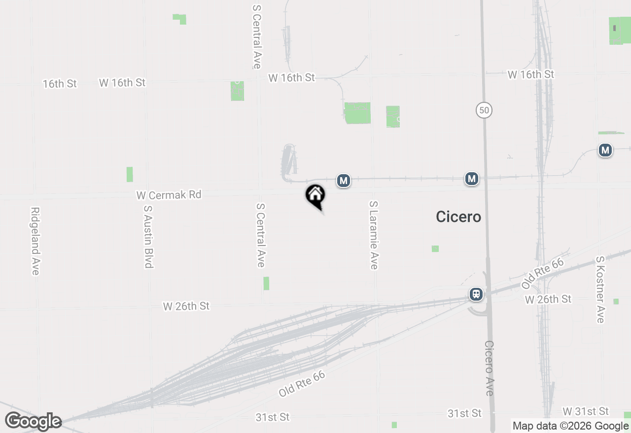 Map of 5400 W 23rd Street #2, Cicero, IL 60804