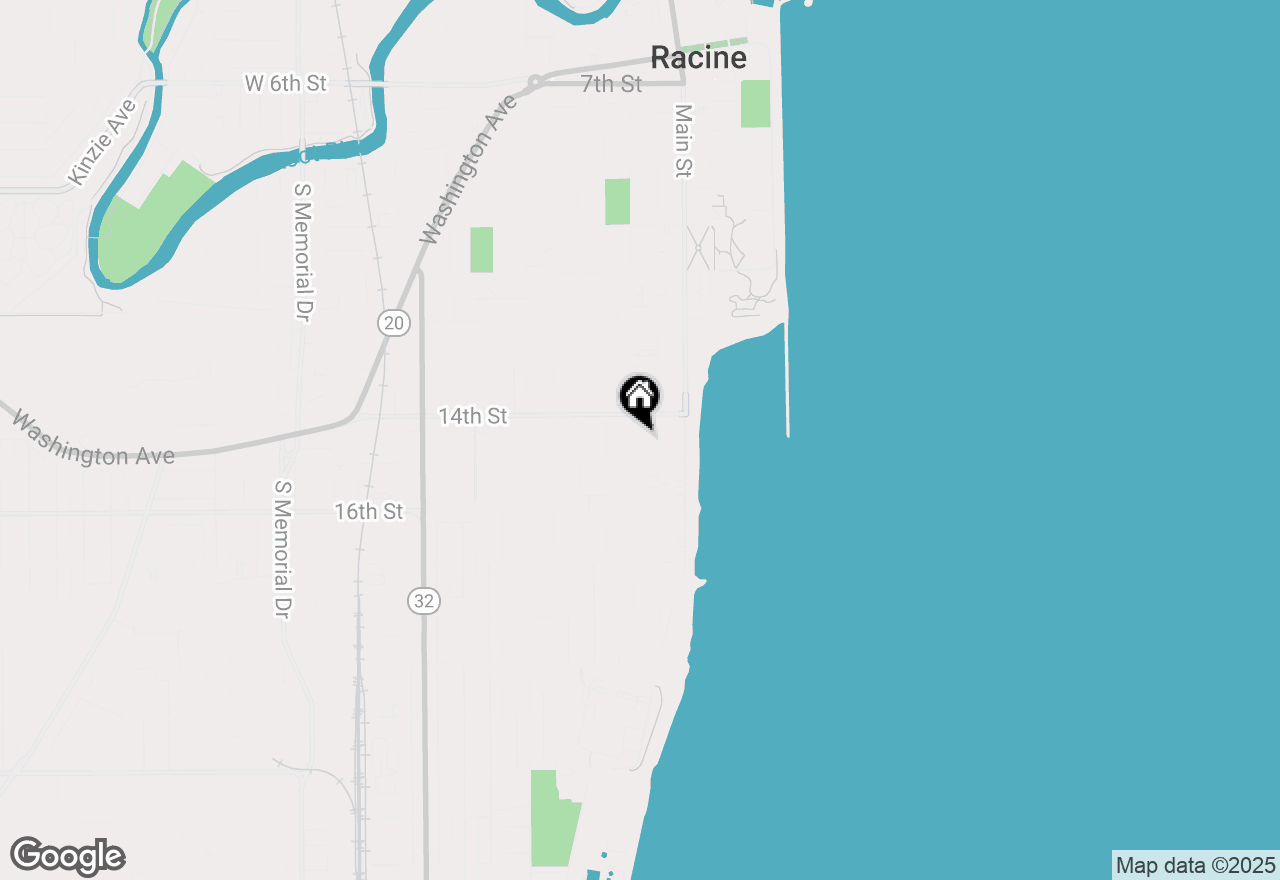 Map of 1429 College Ave, Racine, WI 53403