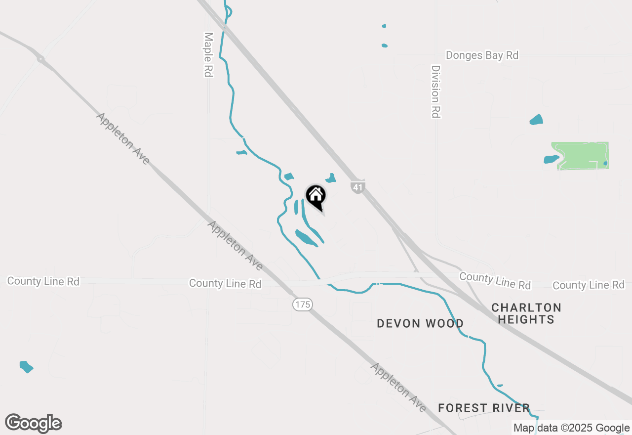 Map of W180N9815 Riverbend Cir W, Germantown, WI 53022