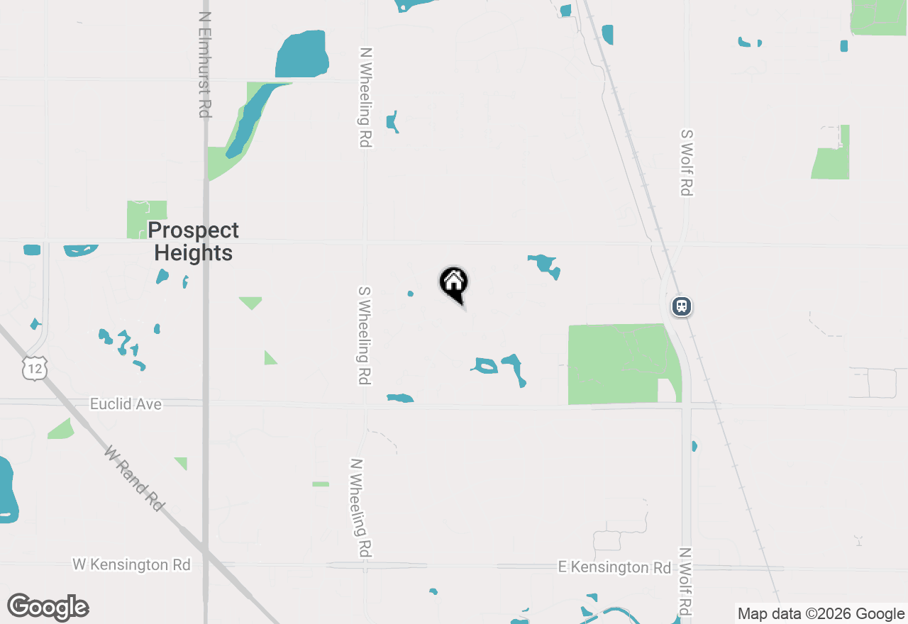Map of 592 Edinburgh Lane #B, Prospect Heights, IL 60070