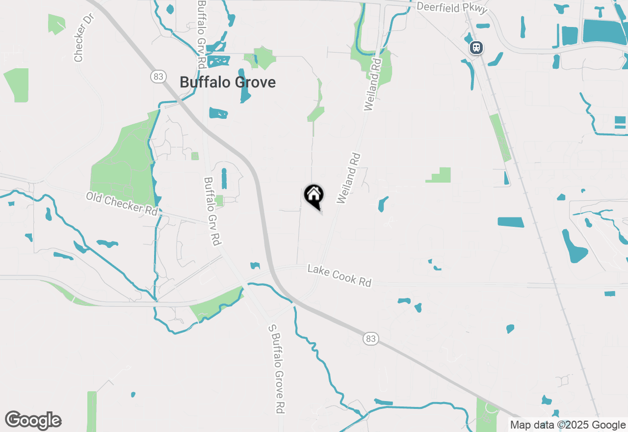 Map of 230 Woodstone Circle, Buffalo Grove, IL 60089