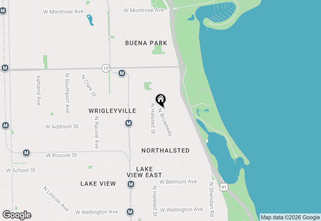 Map of 741 W Waveland Avenue #3, Chicago, IL 60613